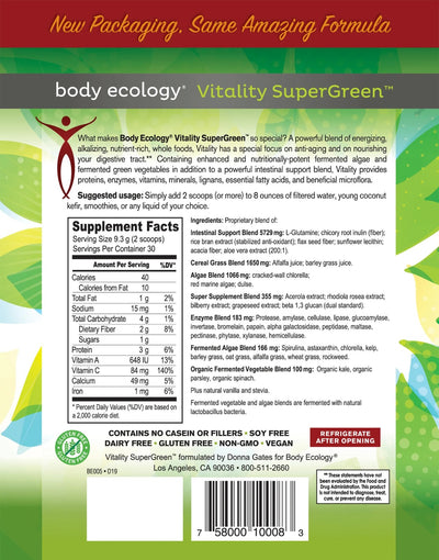 Body Ecology - Vitality SuperGreen 280g