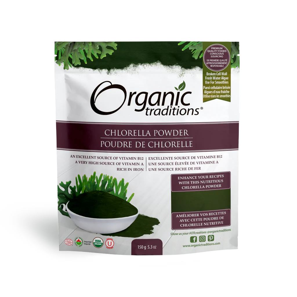 Organic Traditions Chlorella Powder 150g Red23 Elite Health Products