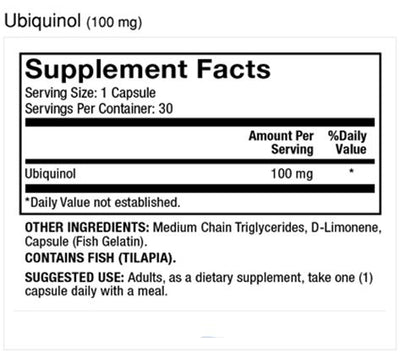 Dr Mercola - Ubiquinol 100mg