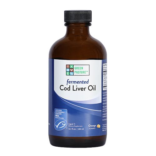 Green Pasture - Fermented Cod Liver Oil Orange Flavour 180ml