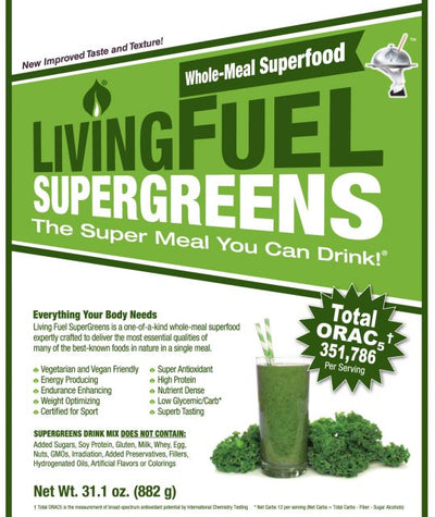 Living Fuel - SuperGreens Label