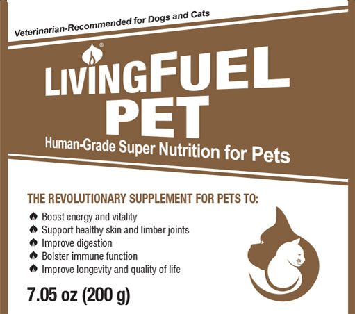 Living Fuel Pet Food Label