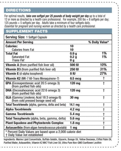 Living Fuel SuperEssentials Omega 120 Caps