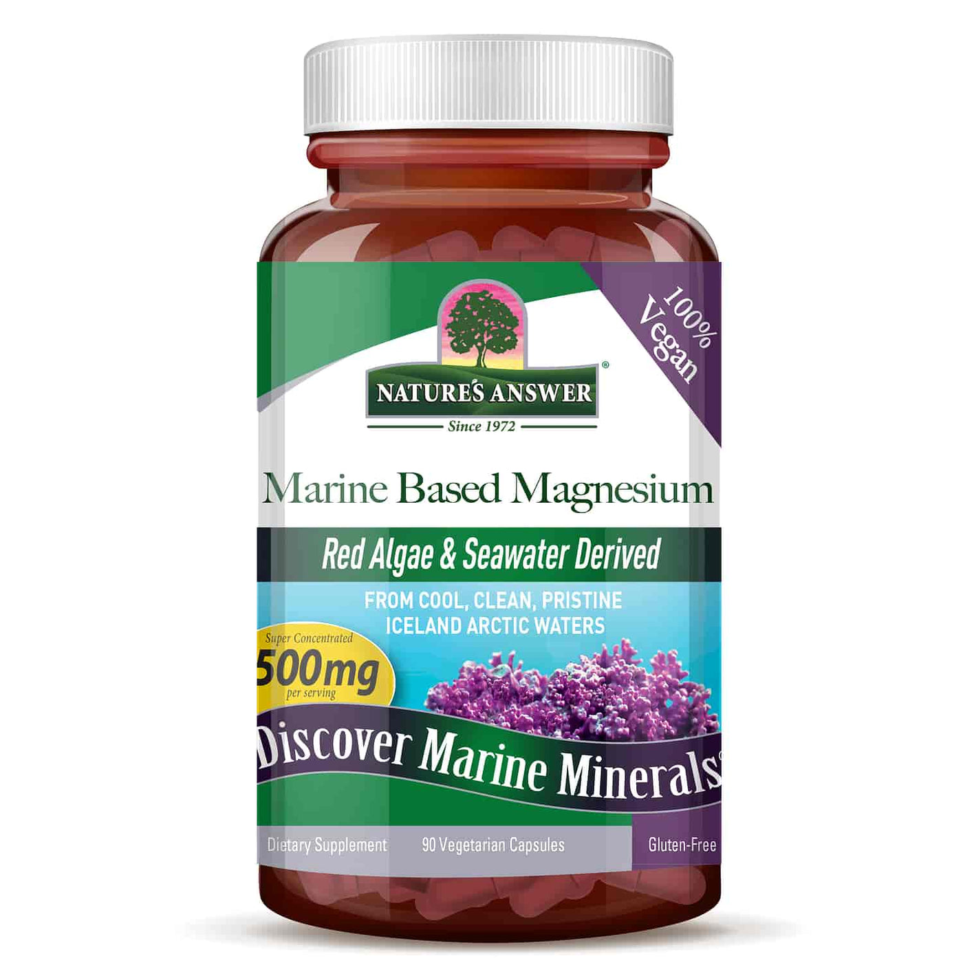 Nature's Answer - Marine Based Magnesium 500mg 90Caps