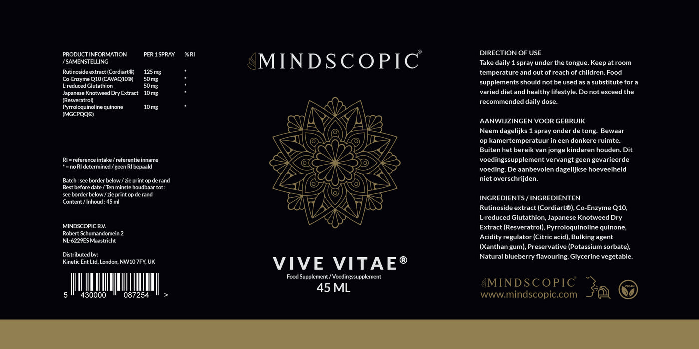 Mindscopic - Vive Vitae Spray 45ml