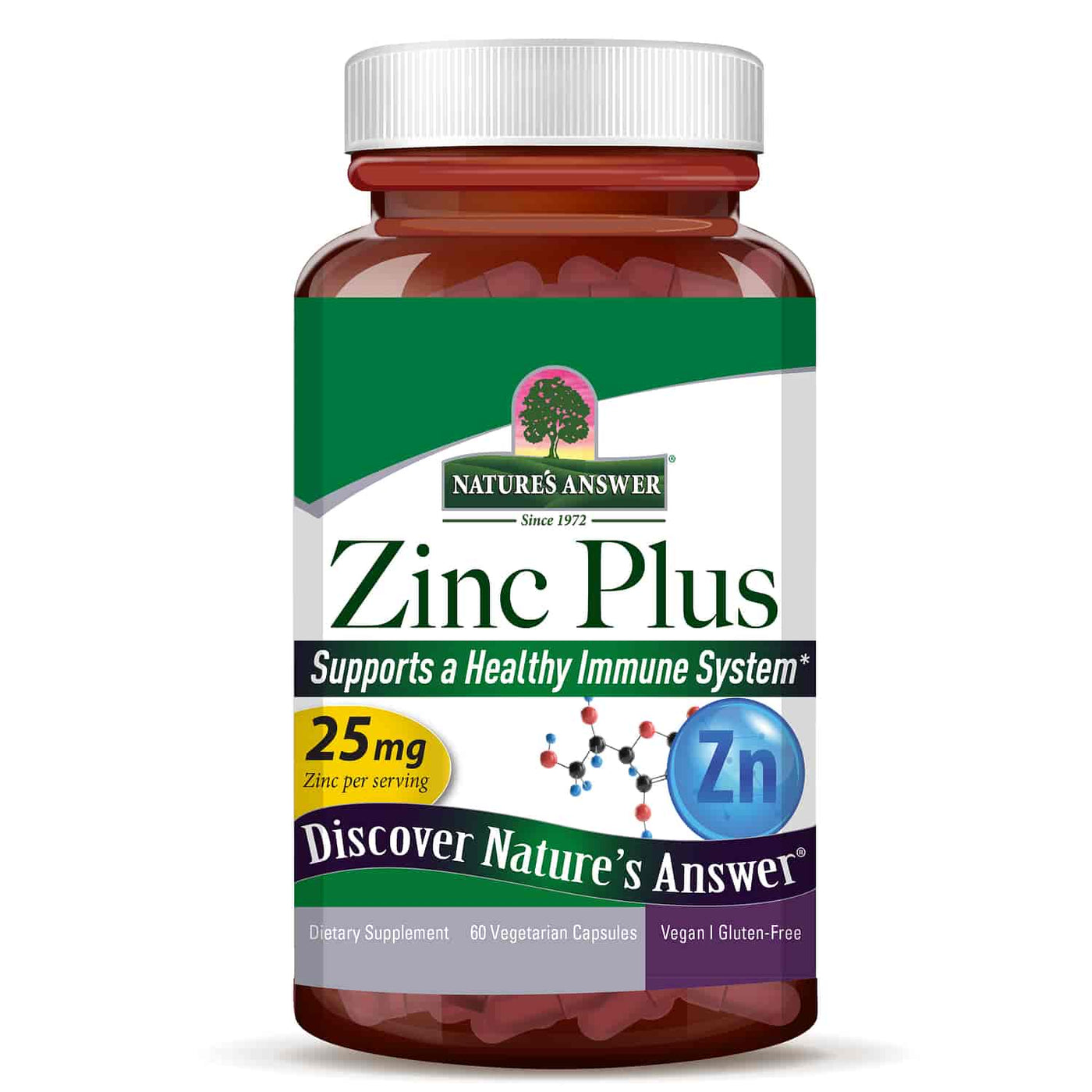 Nature's Answer - Zinc Plus 25mg 60Caps