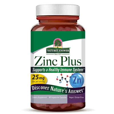 Nature's Answer - Zinc Plus 25mg 60Caps