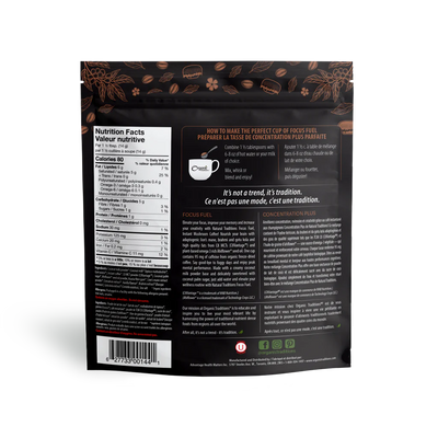 Organic Traditions - Organic Focus Fuel Mushroom Coffee 140g