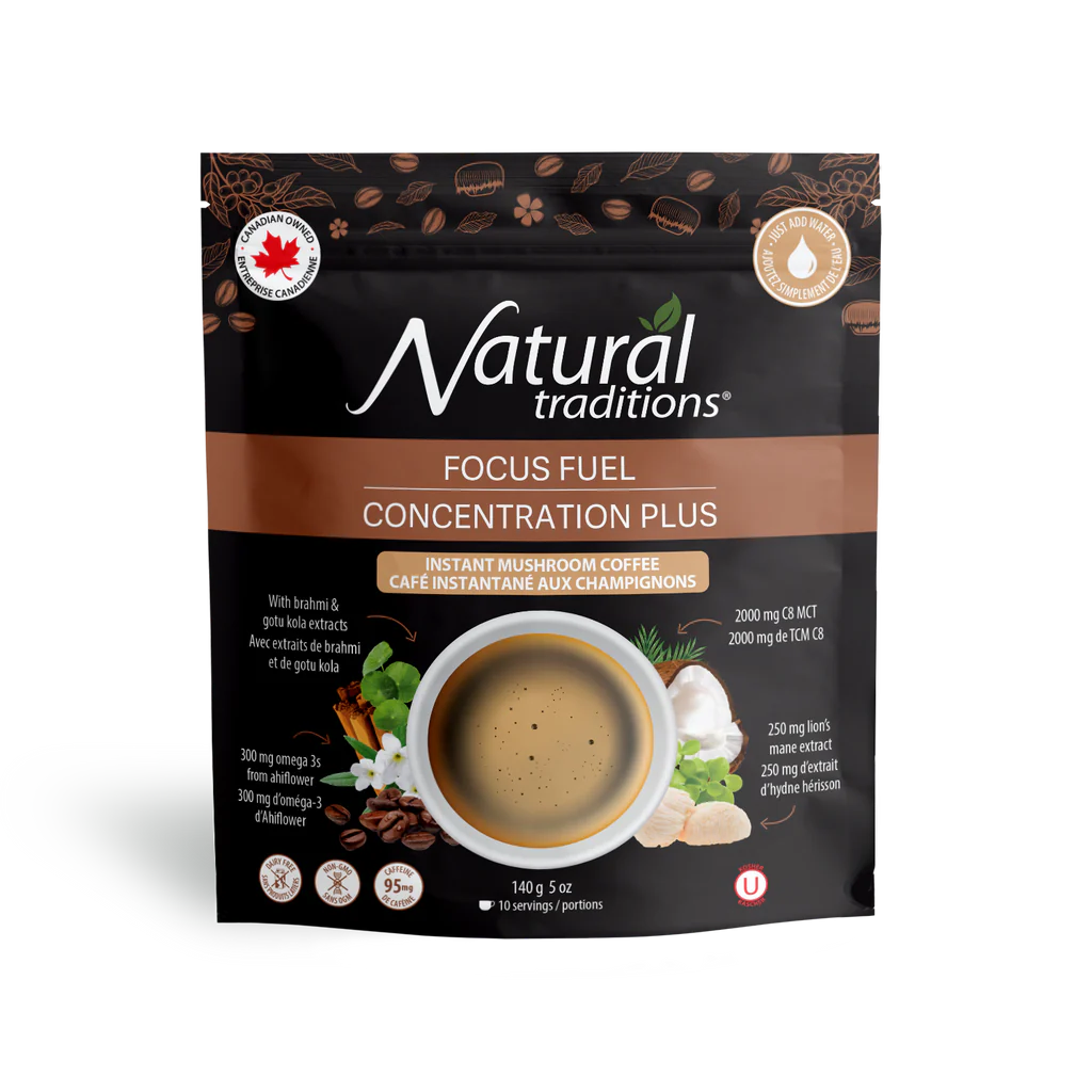 Organic Traditions - Organic Focus Fuel Mushroom Coffee 140g