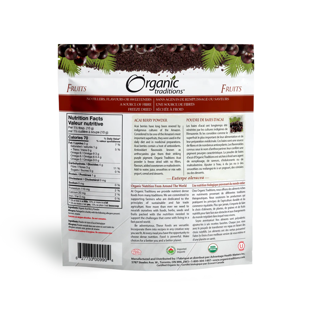 Organic Traditions - Acai Berry Powder 100g