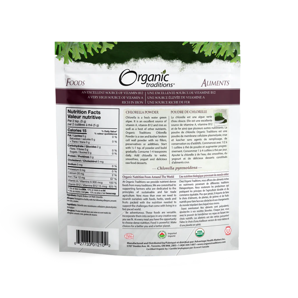 Organic Traditions - Chlorella Powder 150g