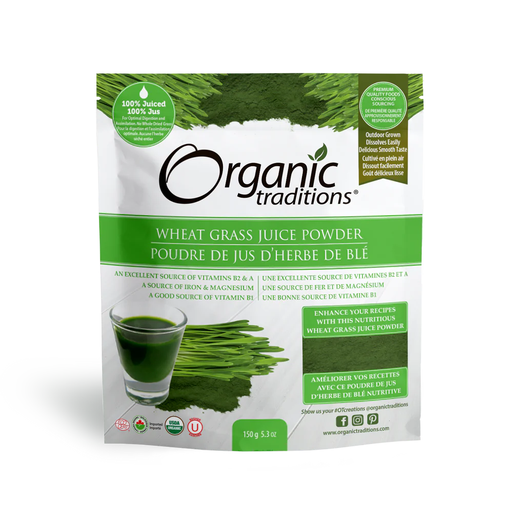 Organic Traditions - Wheatgrass Juice Powder 150g
