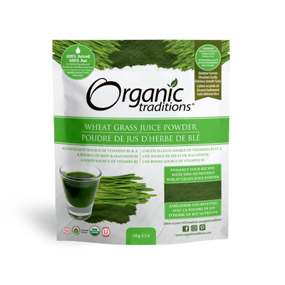 Organic Traditions - Wheatgrass Juice Powder 150g